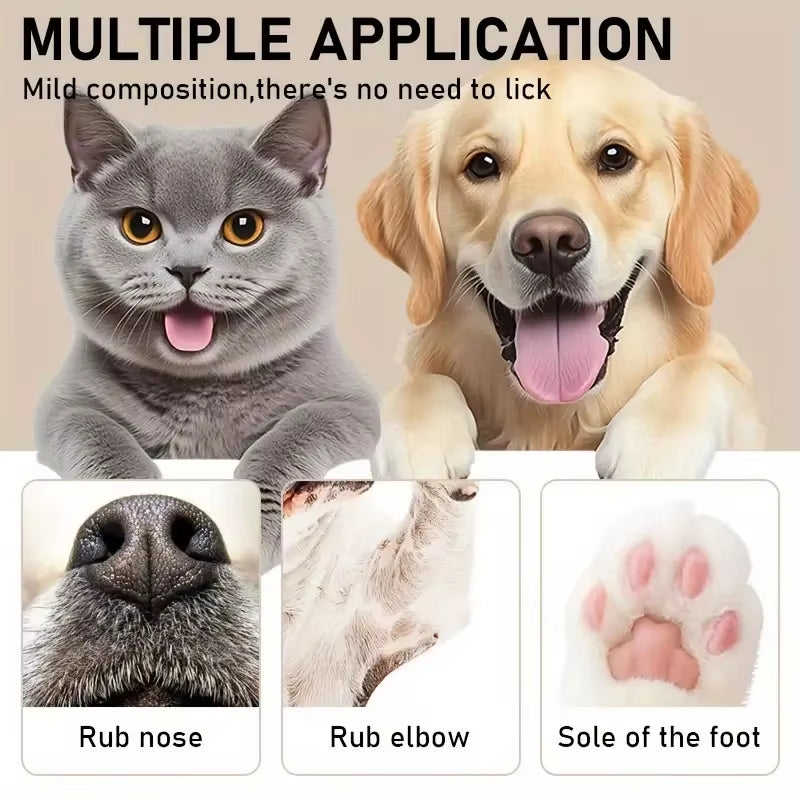 45G Dog Nose and Paw Balm Dog Paw Cream Cats Dogs Paw Protector Cream Pet Feet Moisturizer Pet Crack Feet Repair Pet Accessories
