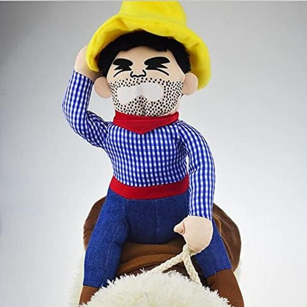 Halloween Cowboy Costume for Dogs & Cats - Funny Party Apparel for Pets (X-Large)
